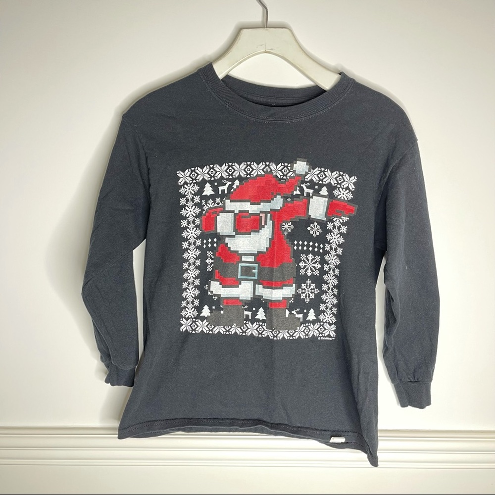 DABBING Dancing Santa Long Sleeve T Shirt - Picture 5 of 8